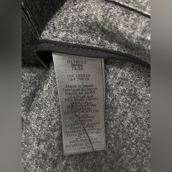 John Varvatos Raw Edge Japanese Fabric Coat. Size USA 36 EU 46 - Picture 9 of 12